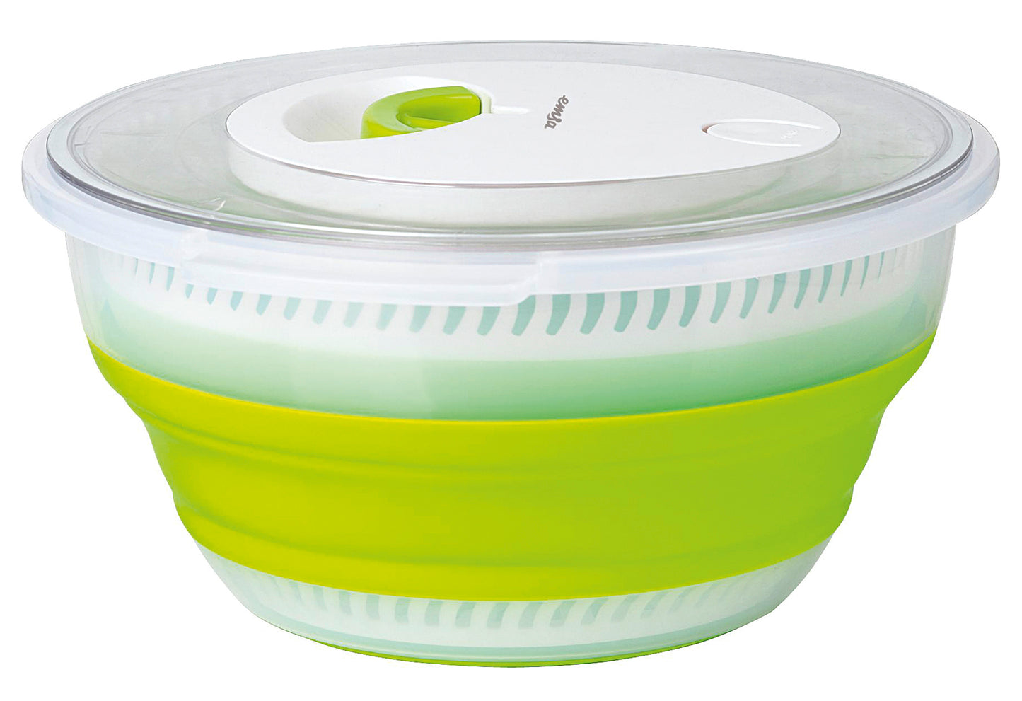 Falt-Salatschleuder Basic 4l transparent/grün