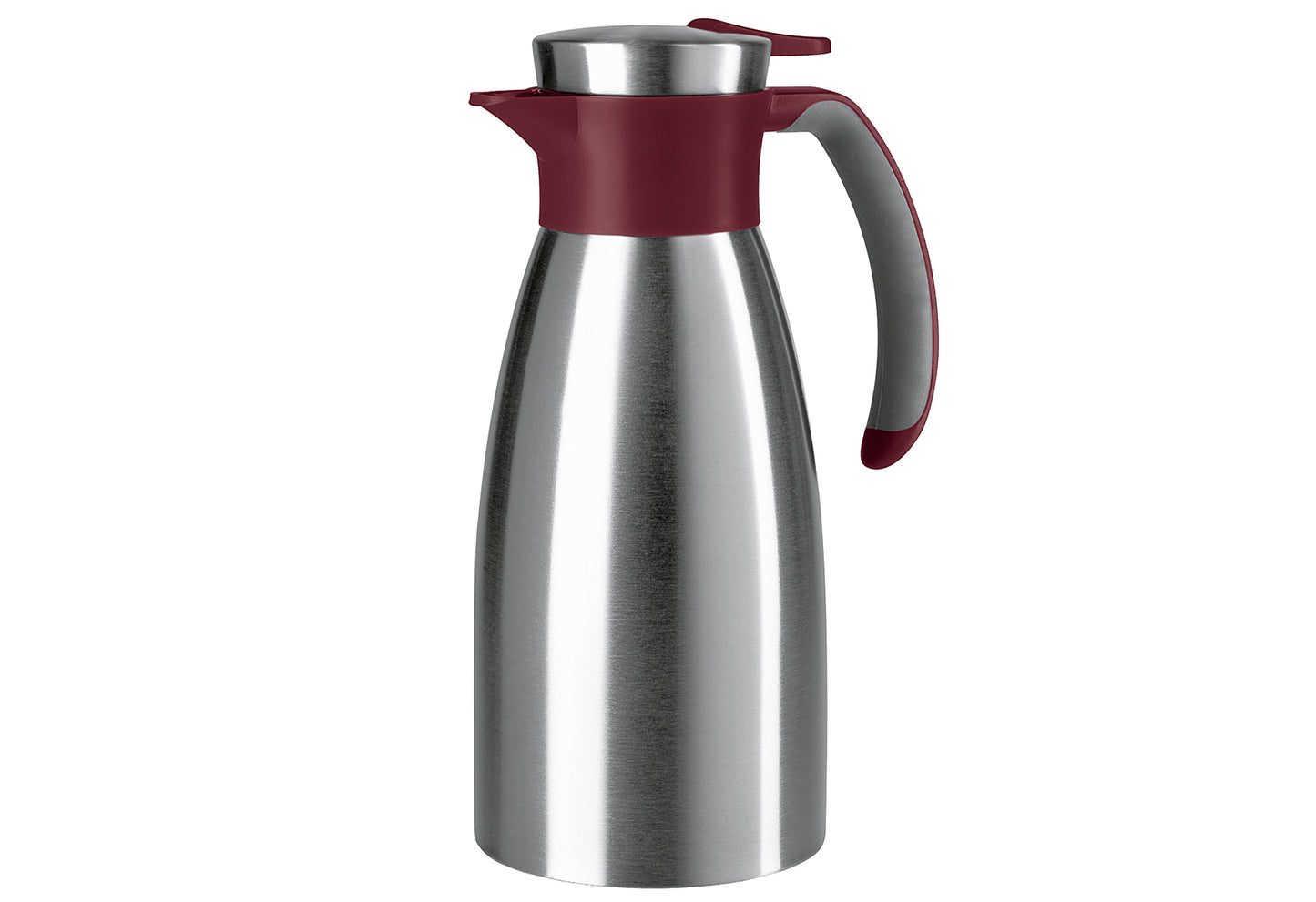 Isolierkanne Soft Grip 1l weinrot