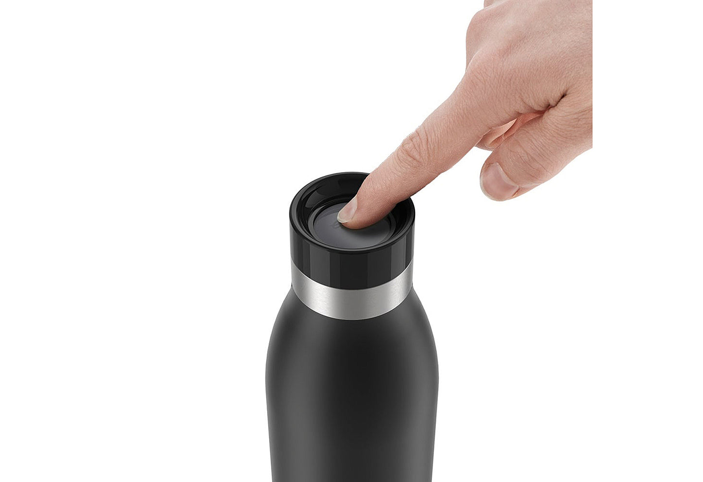 Trinkflasche Bludrop 1l basic black