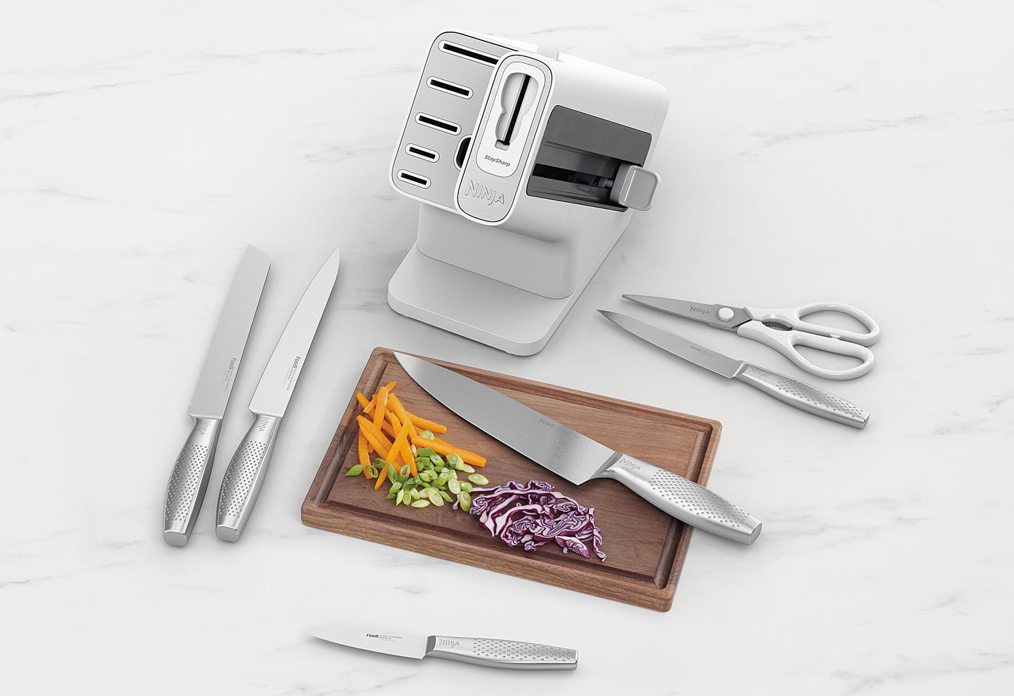 Messerblock 6teilig StaySharp mit integriertem Schleifer