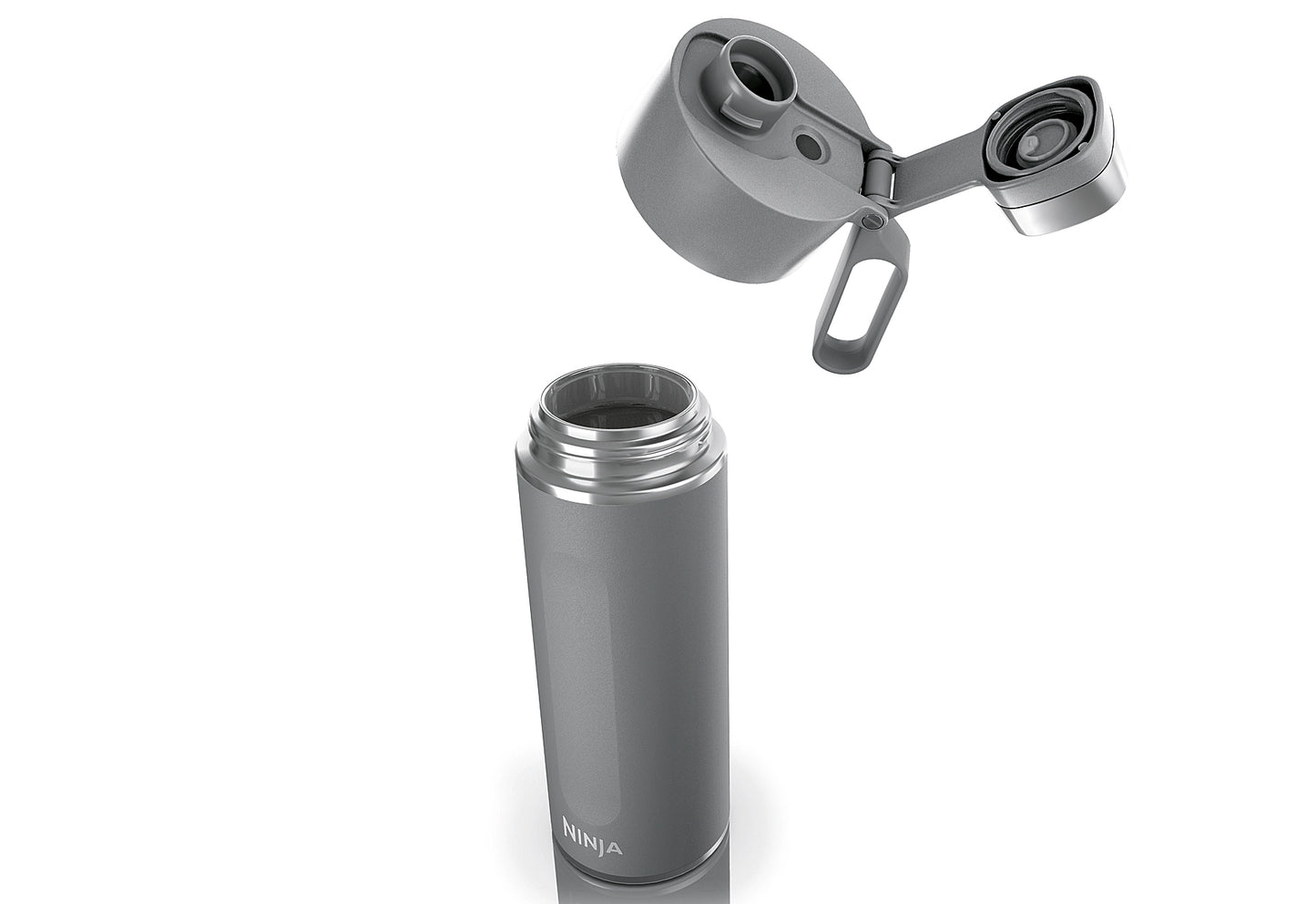 Trinkflasche Thirsti 530ml grau