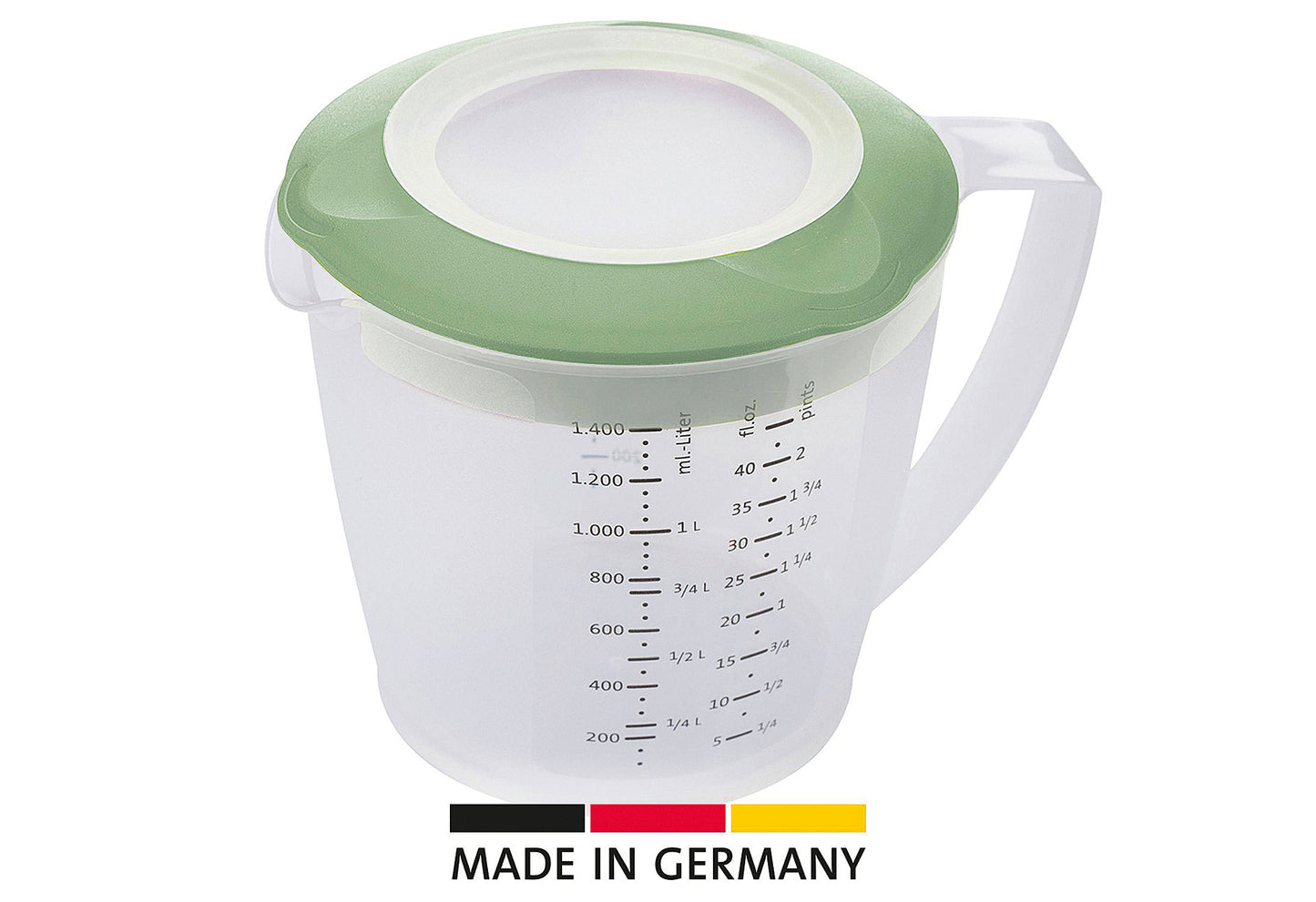Rührbecher mit Deckel Helena 1,4l mint-grün