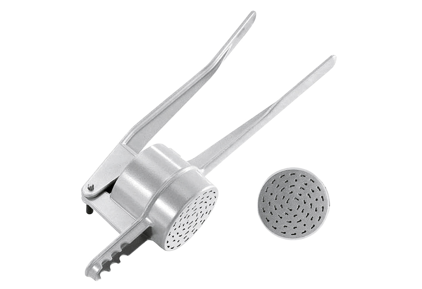 Spätzle-/Kartoffelpresse Spätzlechef Aludruckguß silber