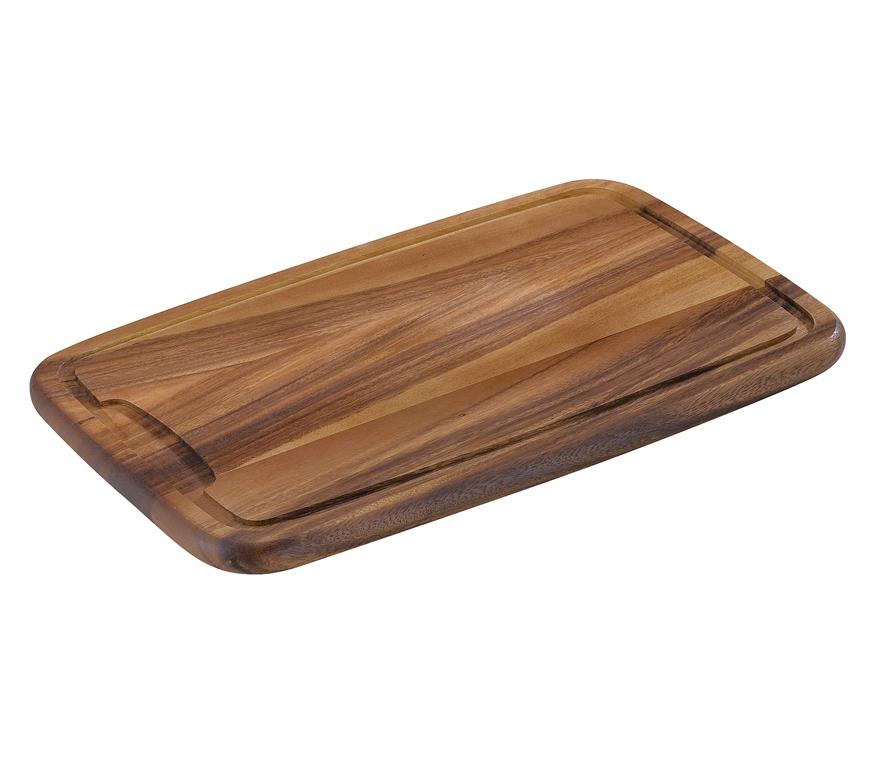 Tranchierbrett Holz 42x27,5x2cm Akazie
