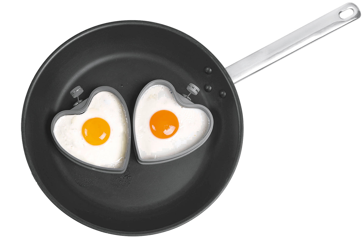 Eiformer Herz light-/iron grey 2er Set
