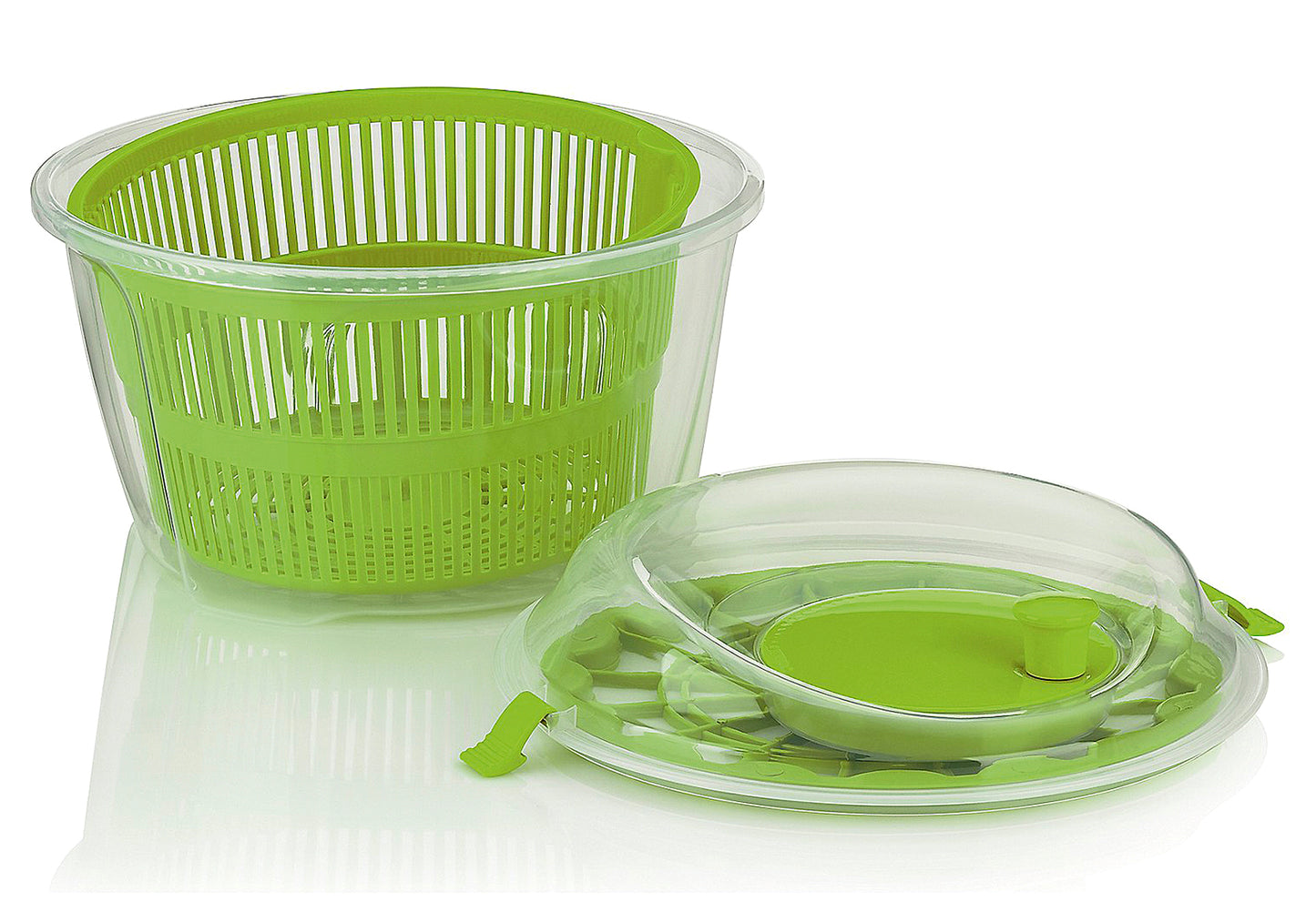 Salatschleuder Mailin 4,4l Ø24,5cm H: 17,5cm transparent/grün