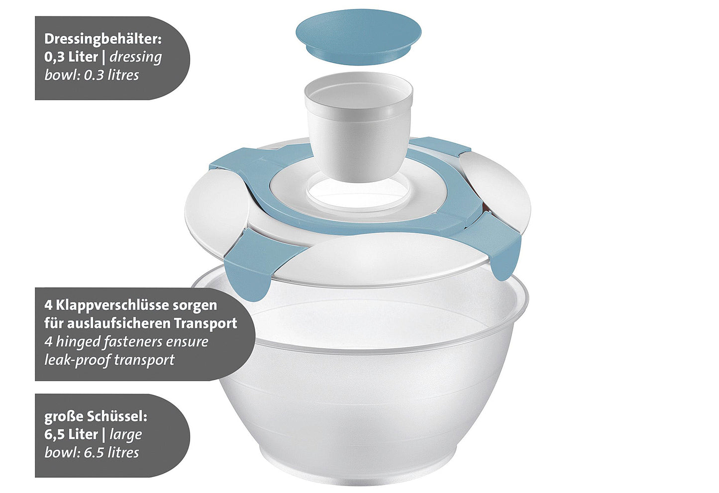 Salatbutler Praktika 6,5l blau