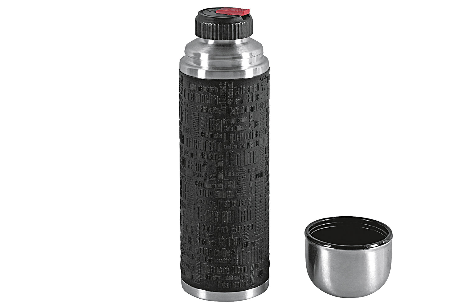 Isolierflasche Senator 1 l Manschette schwarz