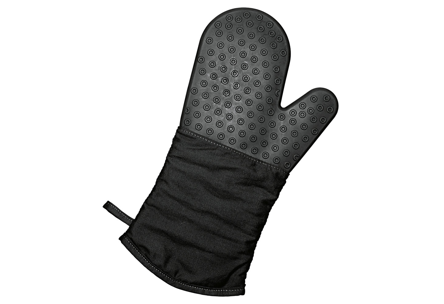 Backofenhandschuh Silikon/Textil schwarz
