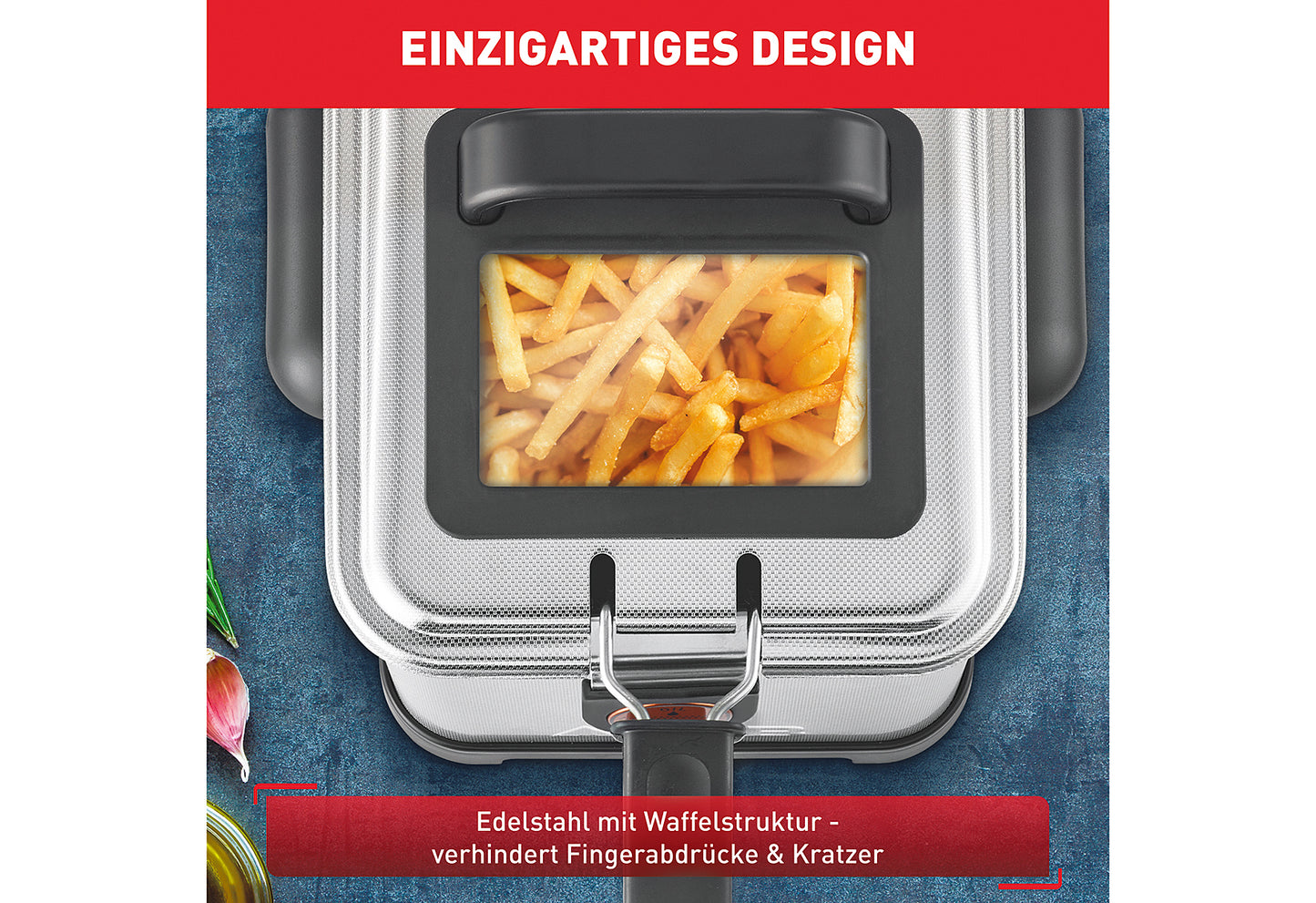 Fritteuse Filtra Pro Inox & Design 3 l 2300W silber/schwarz