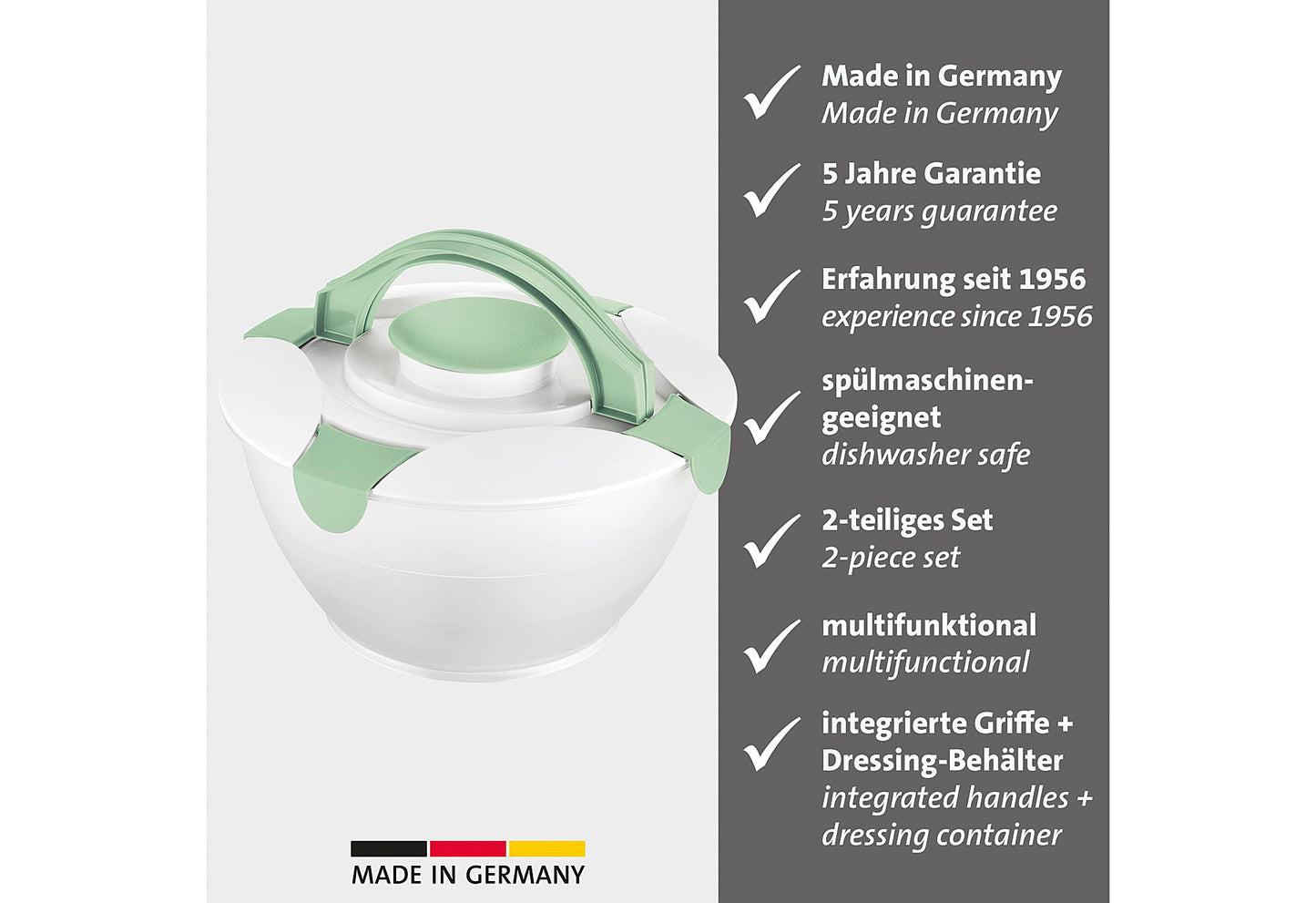Salatbutler Praktika 6,5l mint-grün