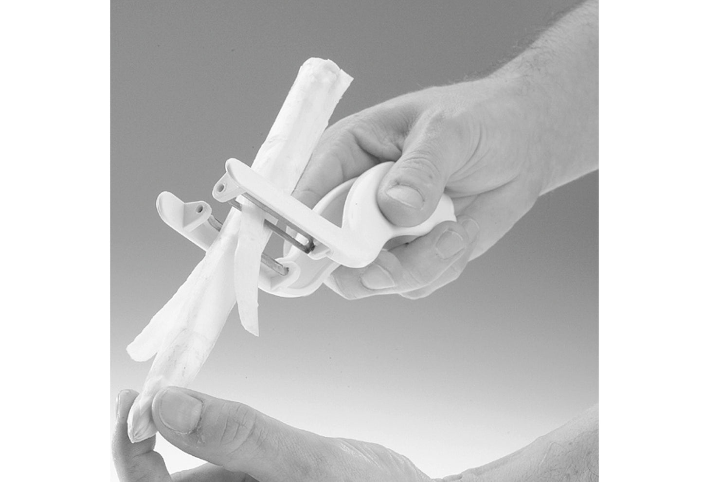 Gemüse-/Spargelschäler mit Doppelklinge Peel-Star Aluminium