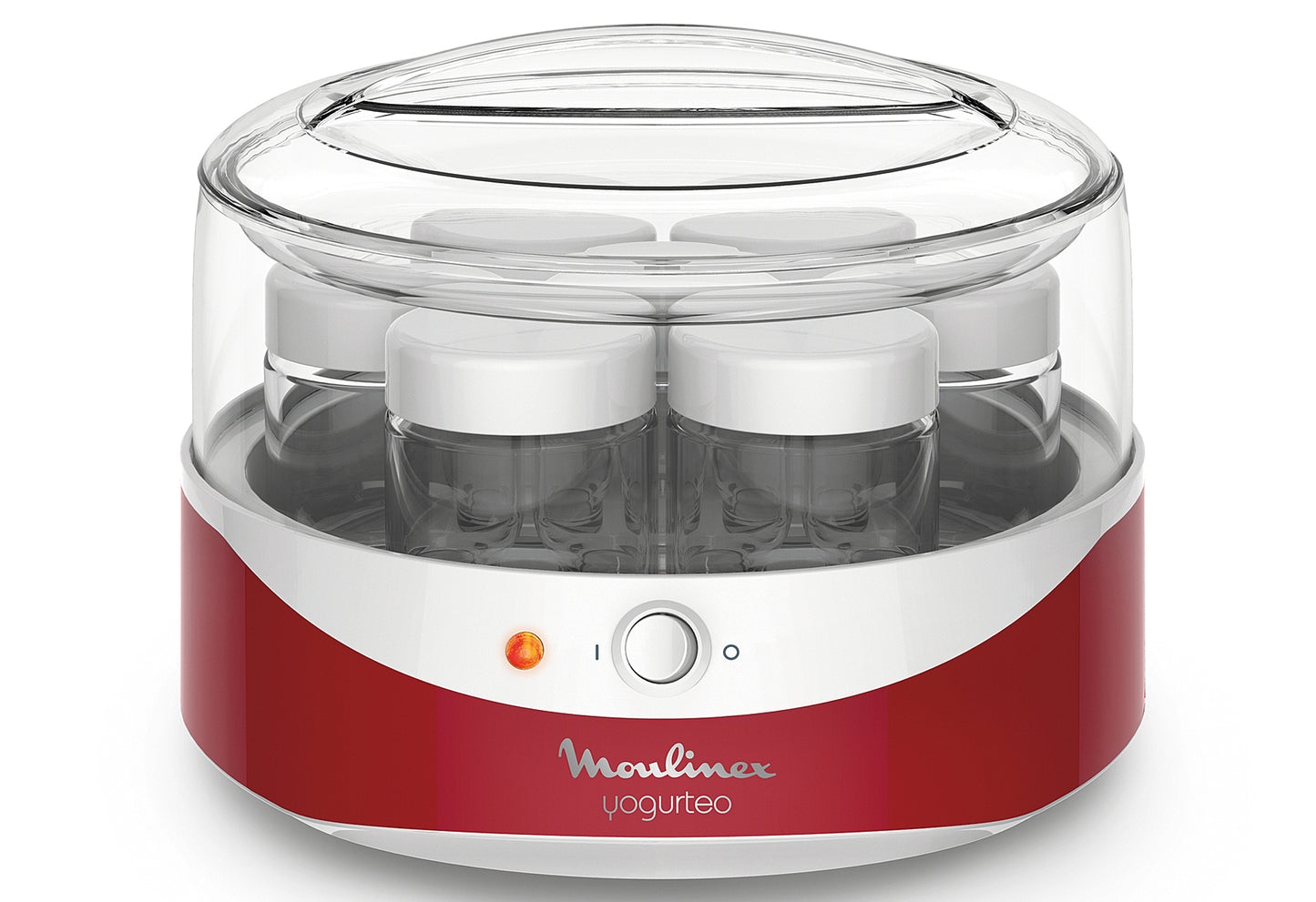 Joghurtbereiter YG2295 Yogurteo 7Gläser a 160ml rot/weiß