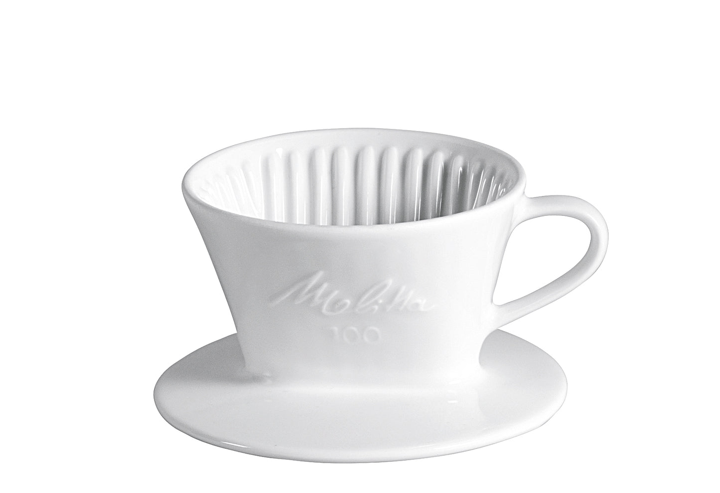Kaffeefilter Porzellan Größe 100 1-Loch weiß