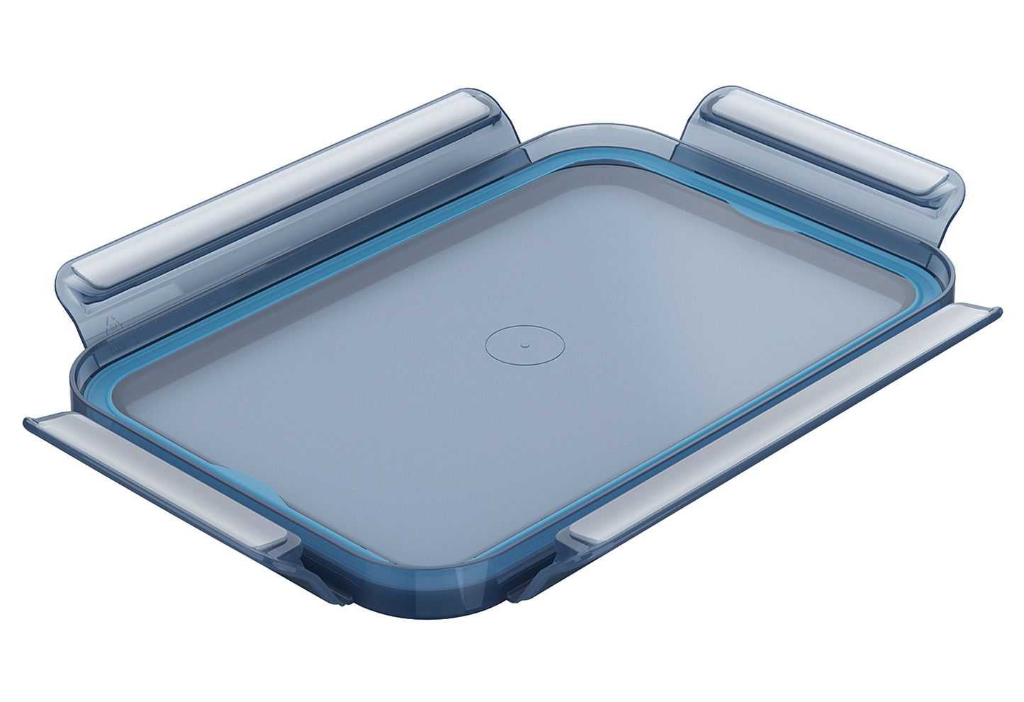 Frischhaltedose Clip & Close Eco 2,2l rechteckig transparent blau