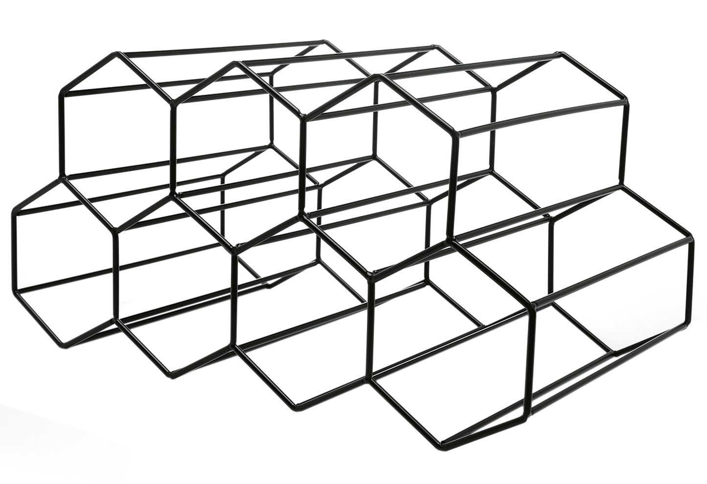 Wein-Regal 35x19x17,5cm schwarz