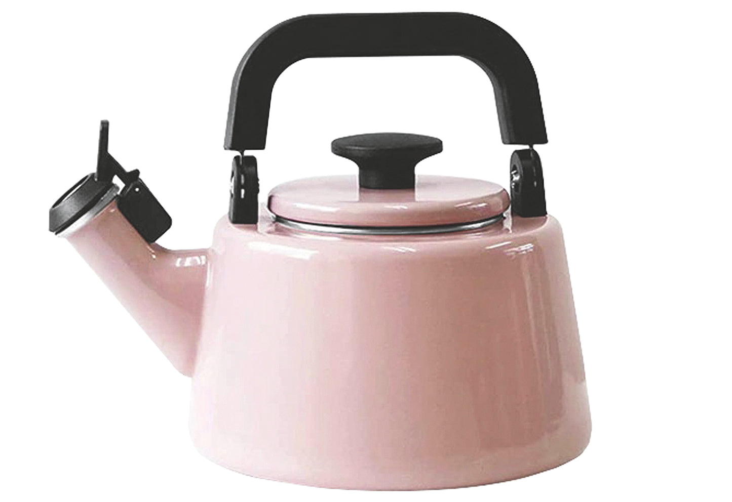 Pfeifender Wasserkessel Cotton Emaille 2,1l rosa
