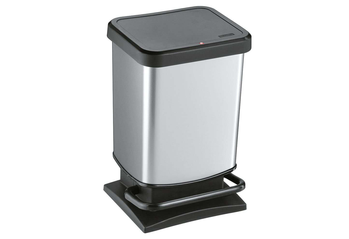 Treteimer Paso 20l 29,3x26,6x45,7cm silber