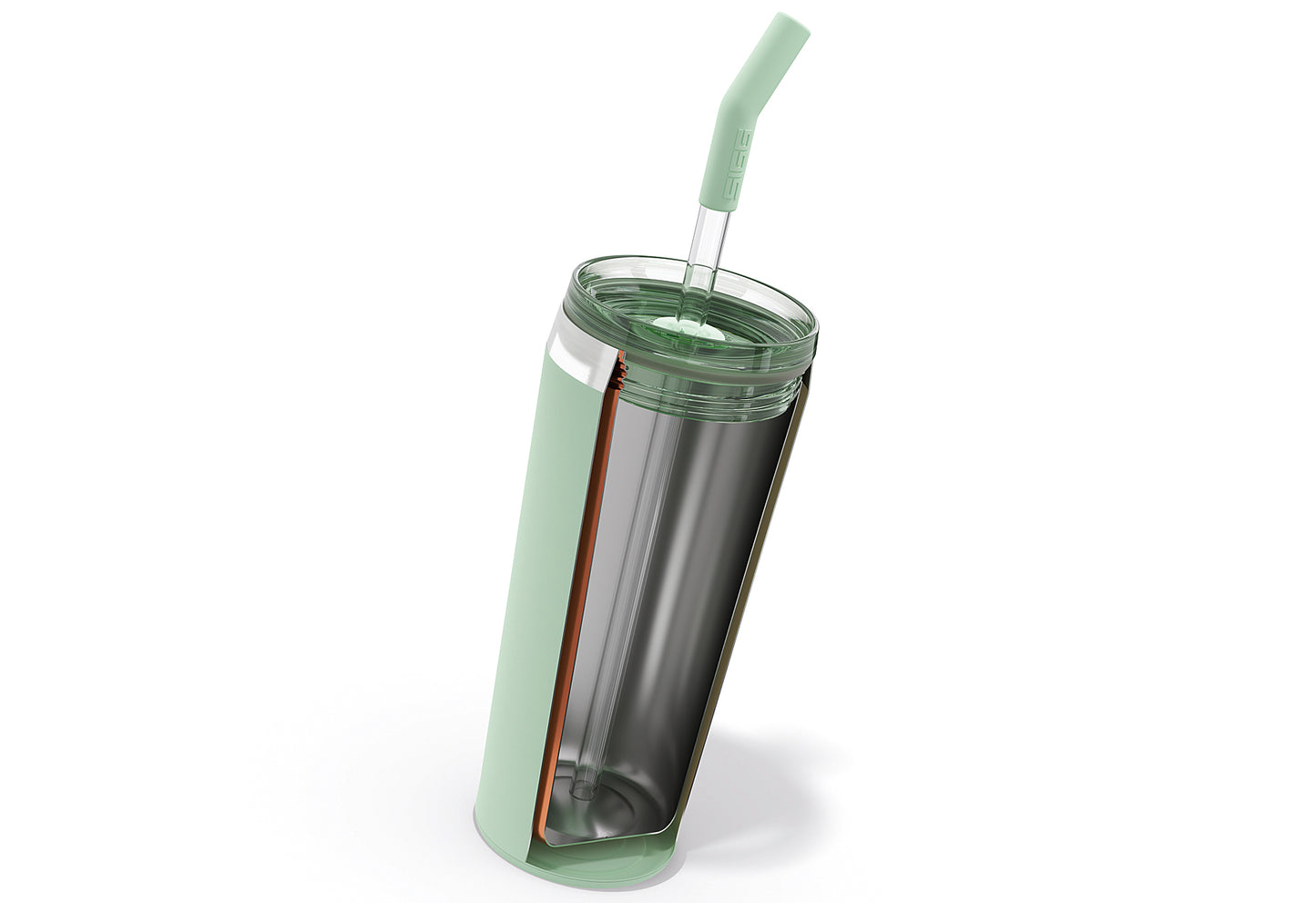 Helia Tumbler Mug Milky Green 0,6l