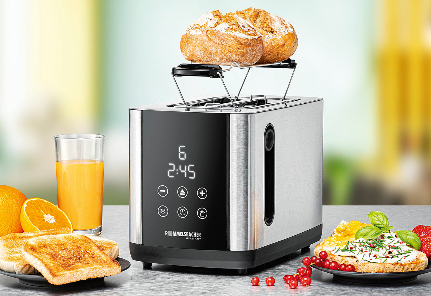 Toaster TO 850 2-Scheiben Edelstahl/sw