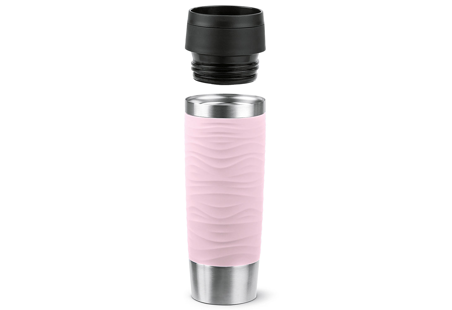 Isolierbecher Travel Mug Waves 0,5l pastellrosa