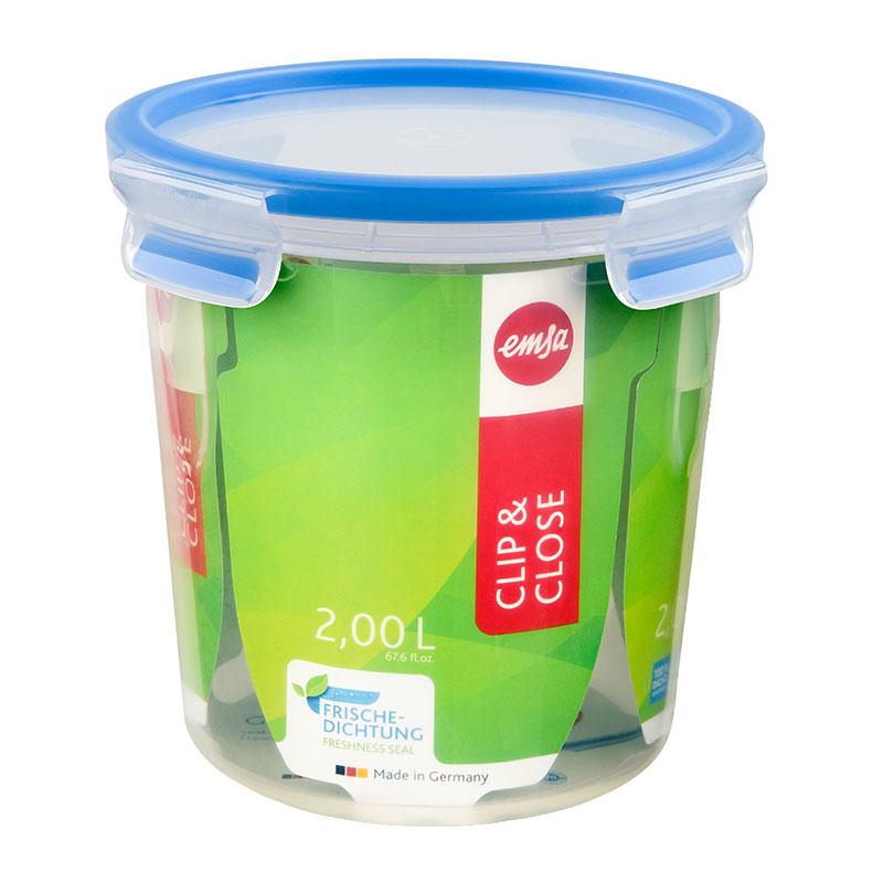 Frischhaltedose Clip & Close 2l rund