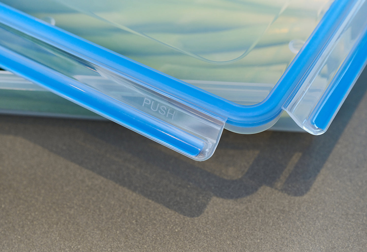 Frischhaltedose Clip & Close Kunststoff 2,6l transparent/blau