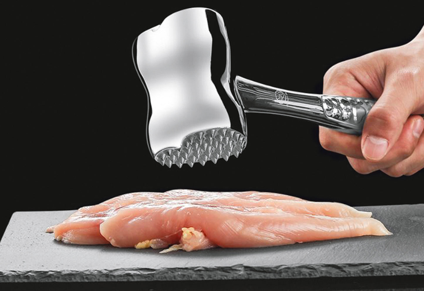 Fleischklopfer Love Shape Edelstahl