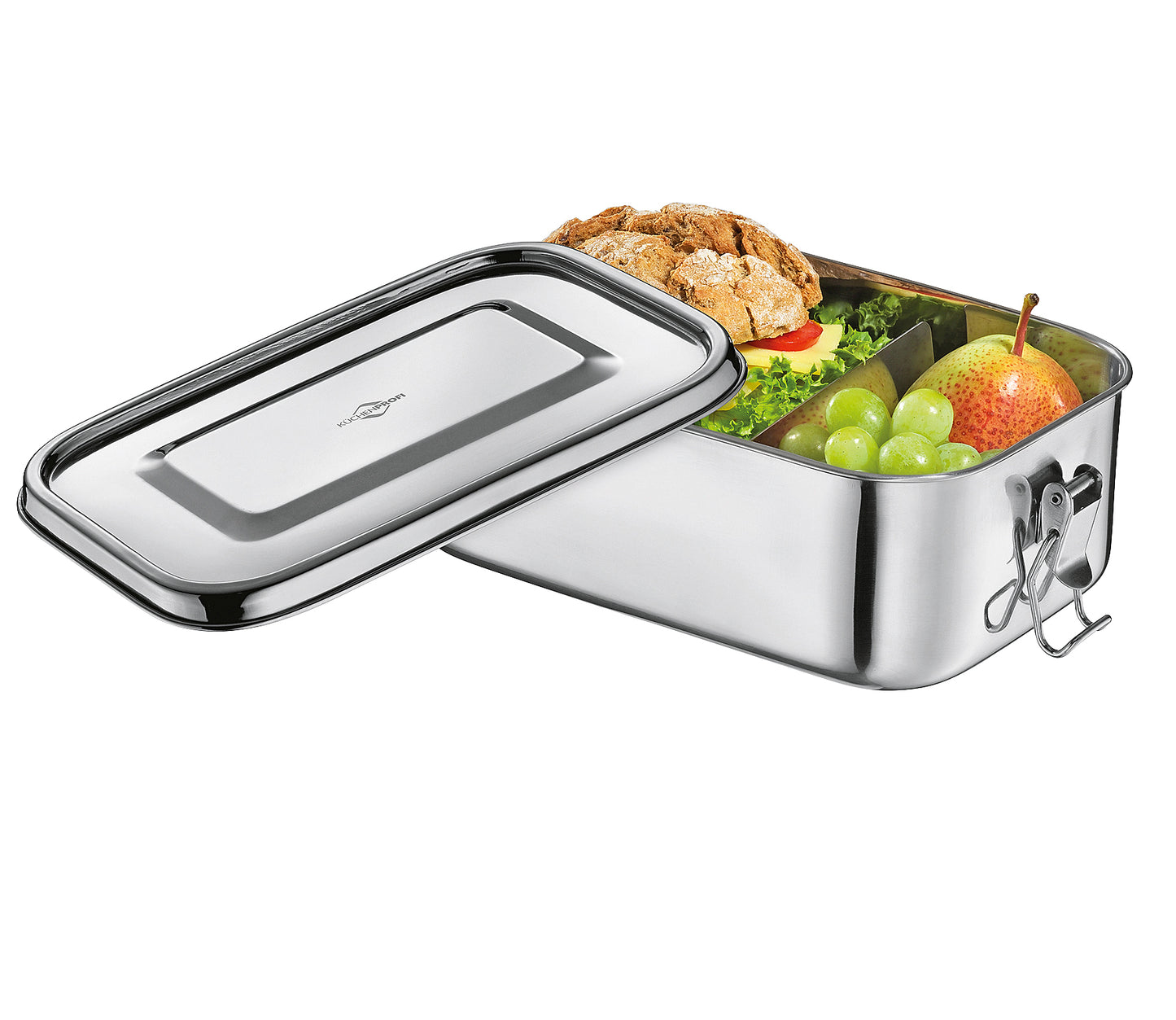Lunchbox CLASSIC Edelstahl groß 22,5x15x 7,5cm
