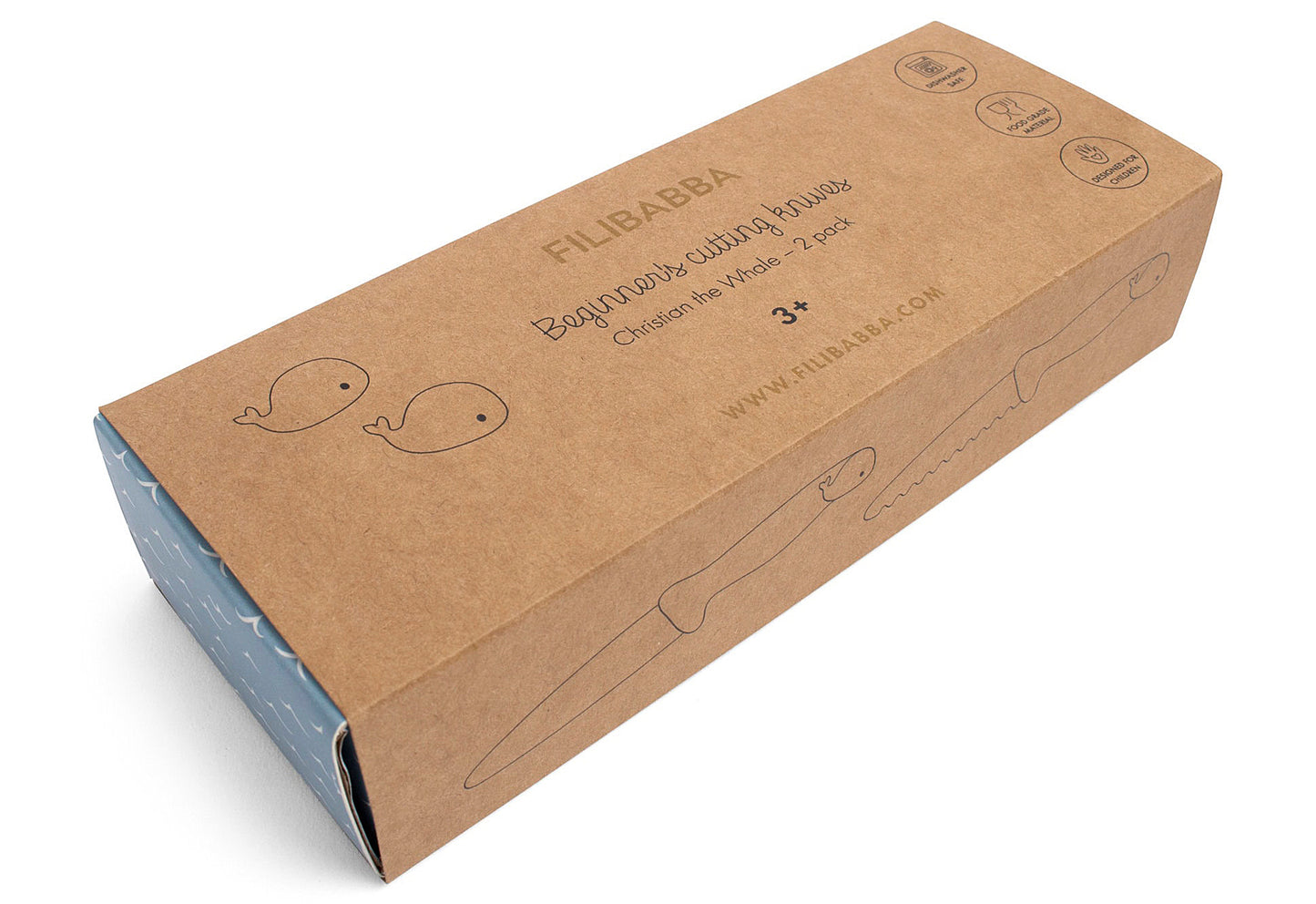 Kindermesser Warm Grey&Rose 2er Pack