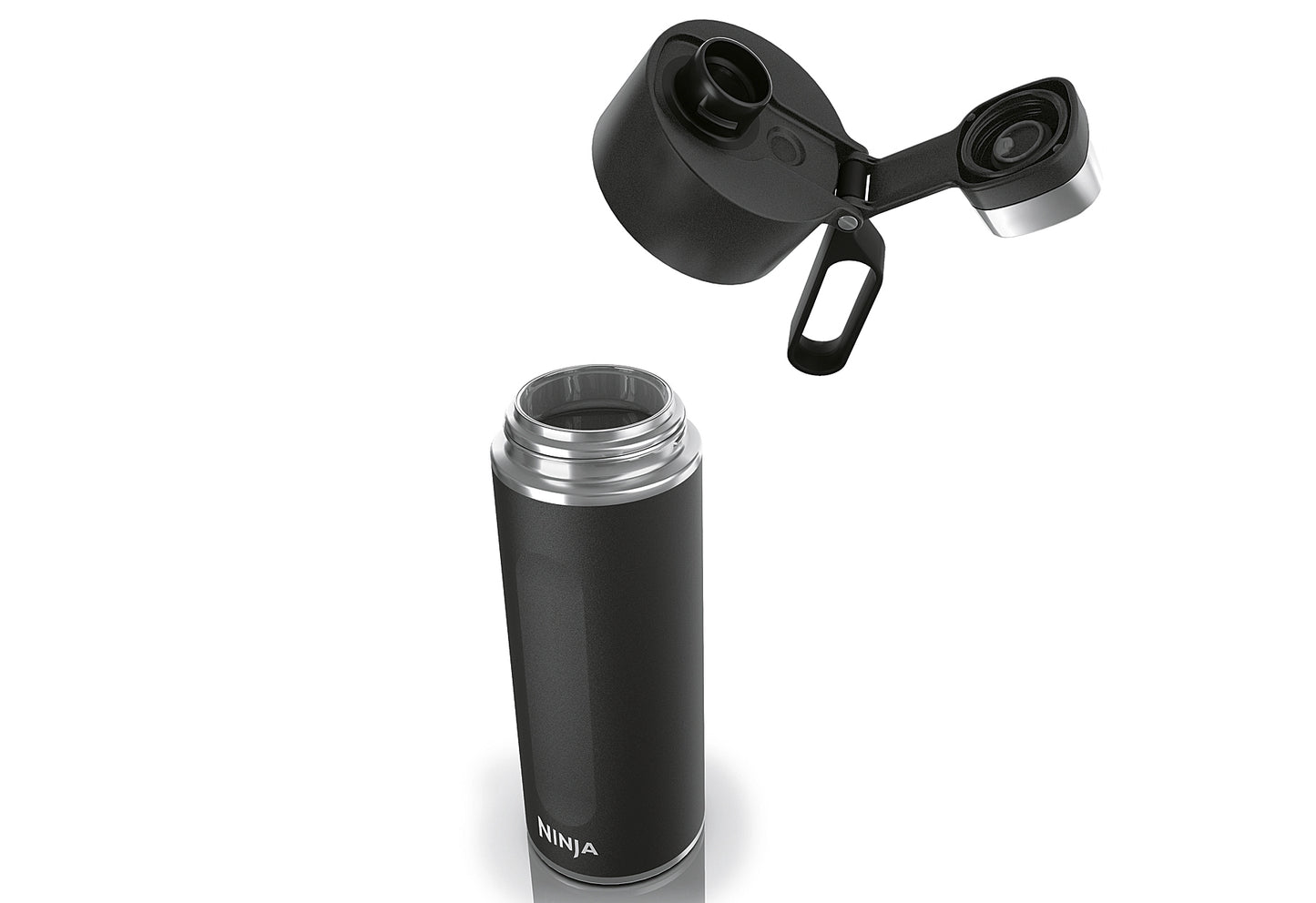 Trinkflasche Thirsti 530ml schwarz