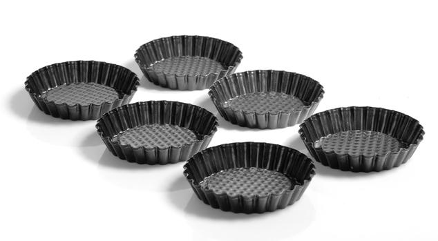 Tortelett Patisserie Ø10cm schwarz Set 6teilig