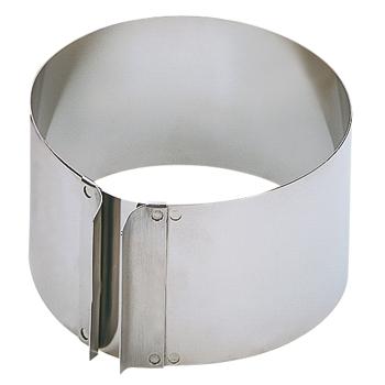 Tortenring Patisserie mit Griffen 9cm Ø16,5-32cm Edelstahl