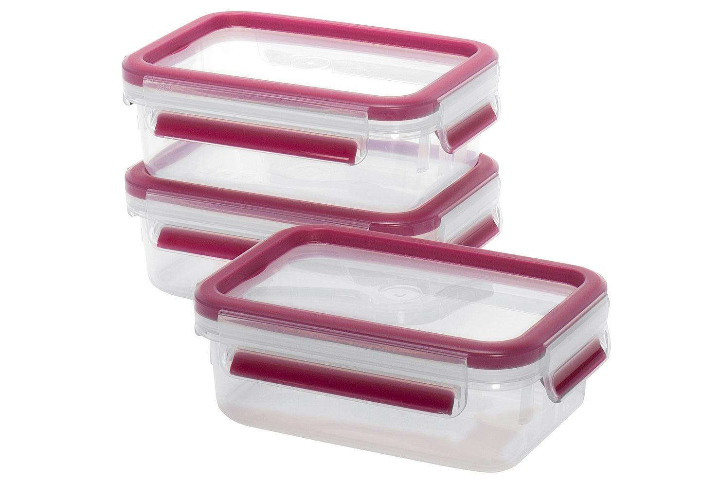 Frischhaltedose Clip & Close 0,55l 3er Set himbeer