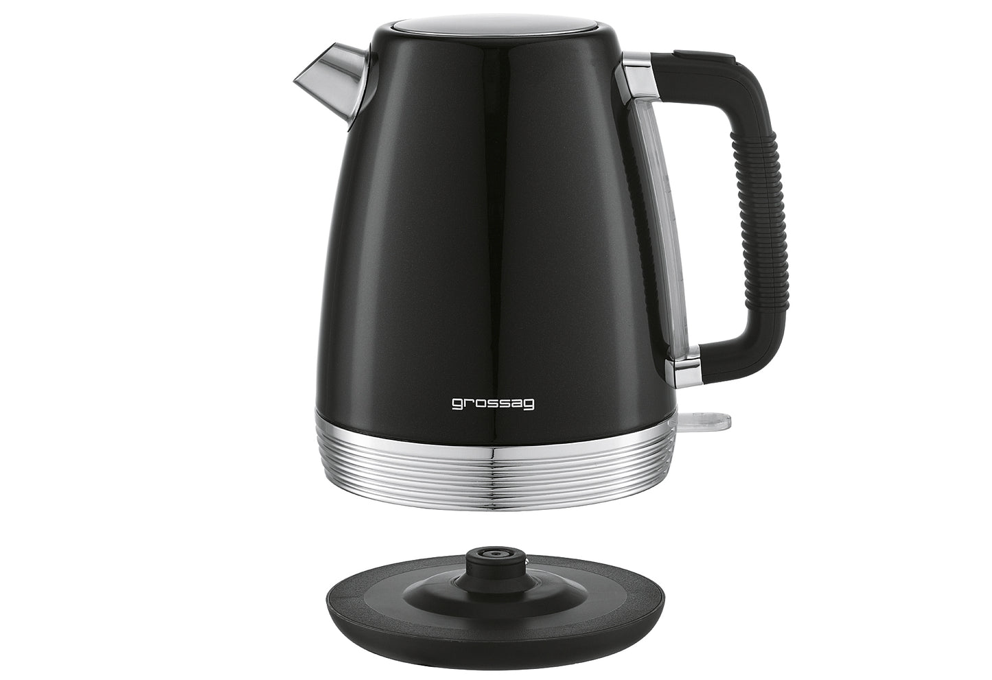 Wasserkocher 1,7l schwarz/metallic