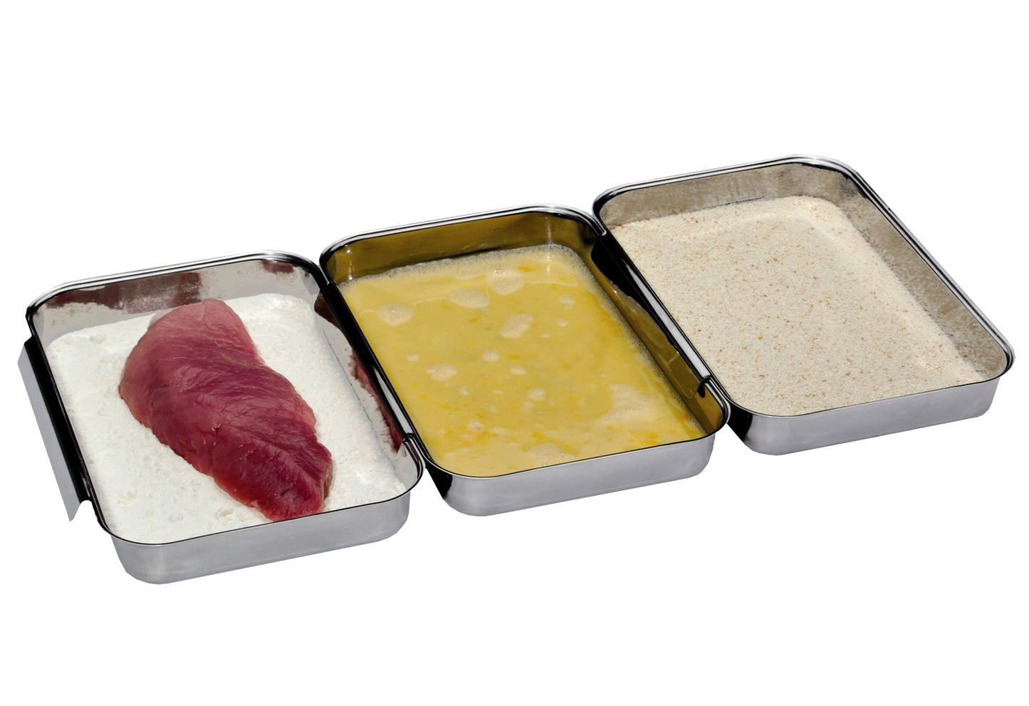 Panier-Set Edelstahl 23x15x3cm 3teilig