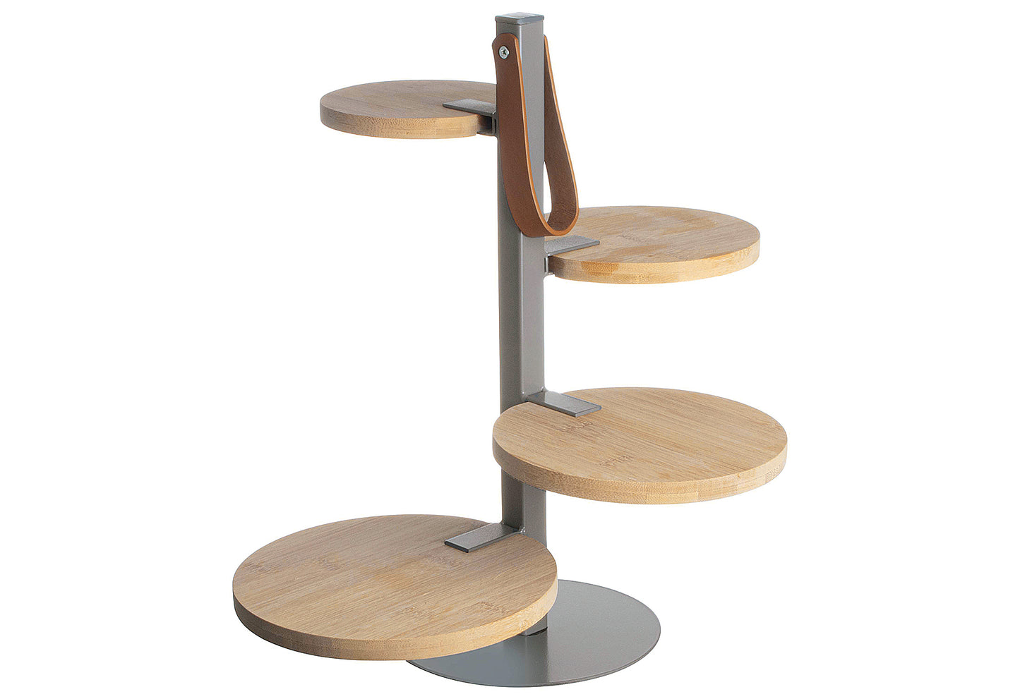 Etagere mit 4 Holzteller H 36cm - Ruder Home GmbH