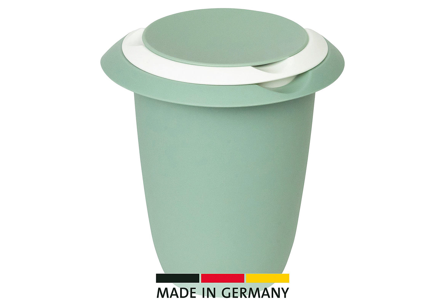 Quirltopf mit zweigeteiltem Deckel 1l mint-grün/weiß