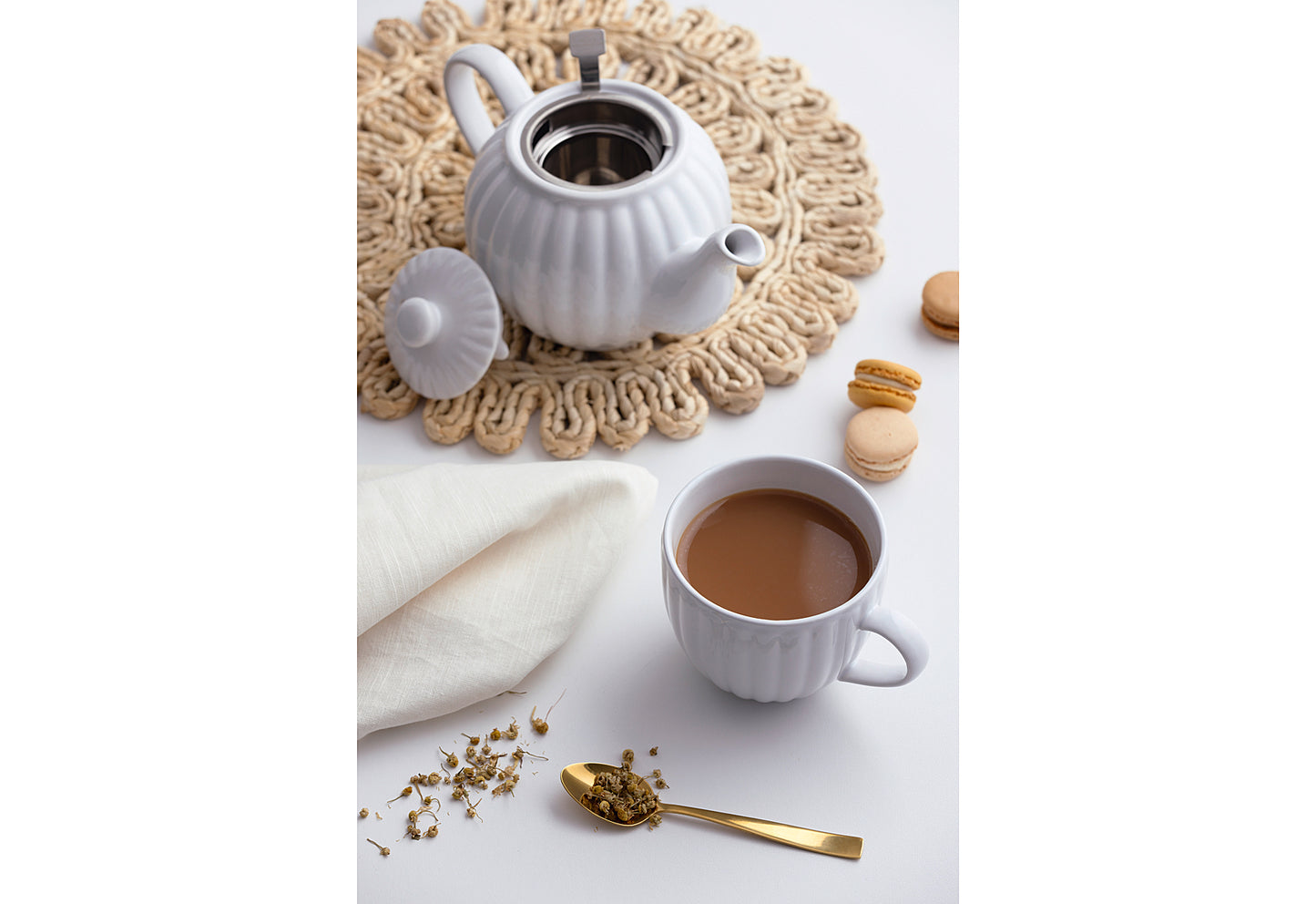 Teekanne Luxe 6 Tassen 1,1l weiß