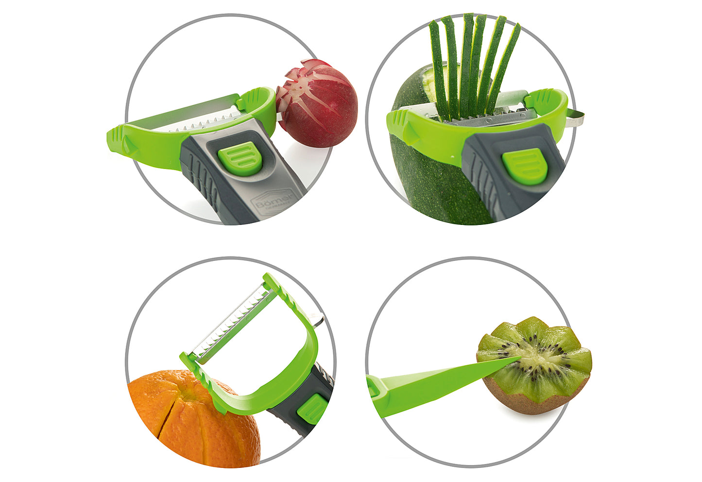 Börner Multi Schäler grün 3er Set