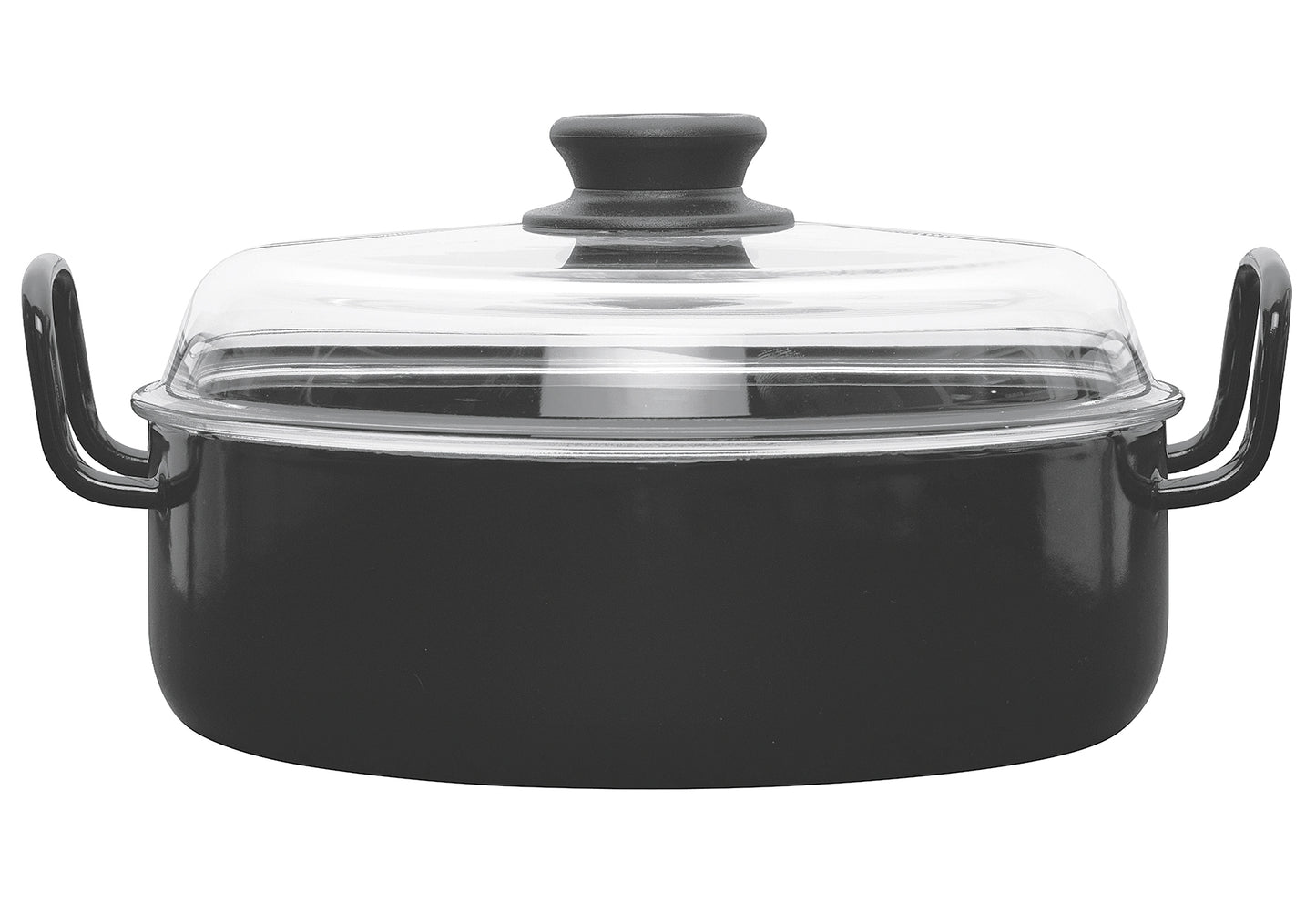 Schmorpfanne Omas Ø24cm mit Glasdeckel schwarz
