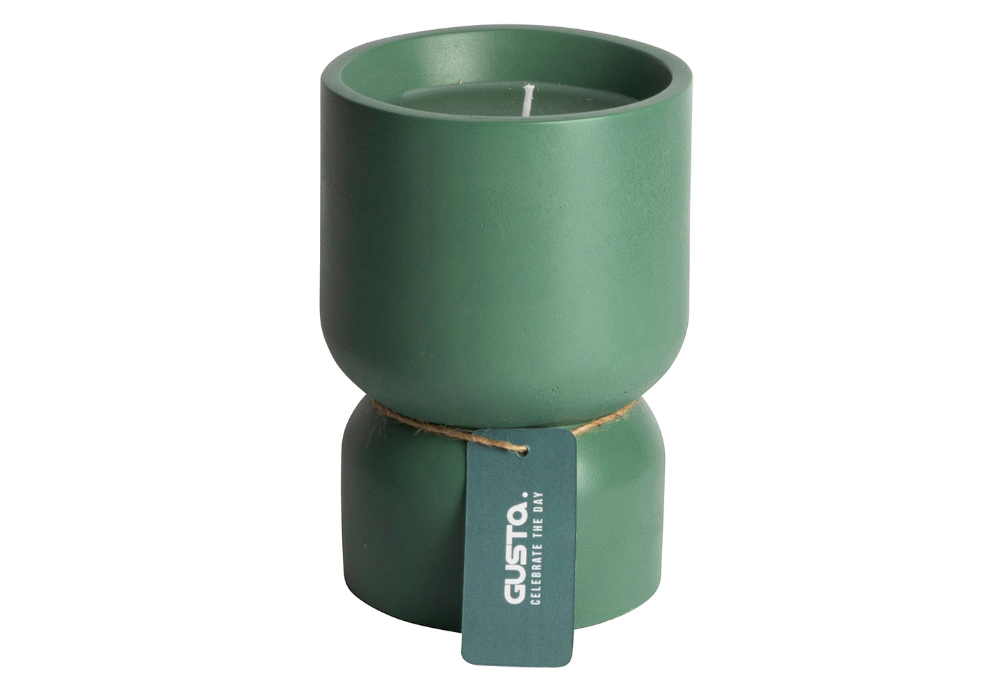 Zementkerze ø10x14,8cm grün - Ruder Home GmbH
