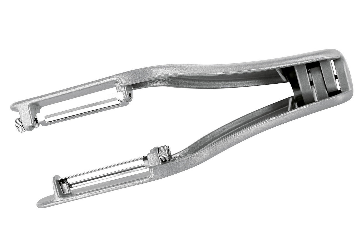 Gemüse-/Spargelschäler mit Doppelklinge Peel-Star Aluminium