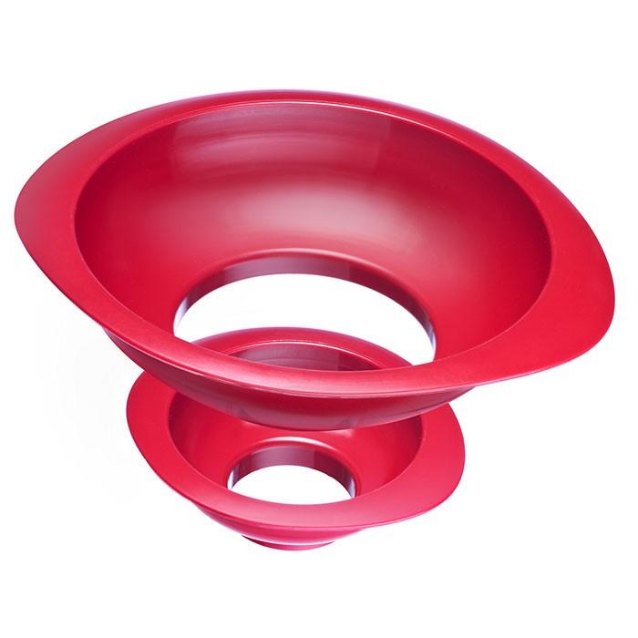 Einmachtrichter Twix 2teilig rot