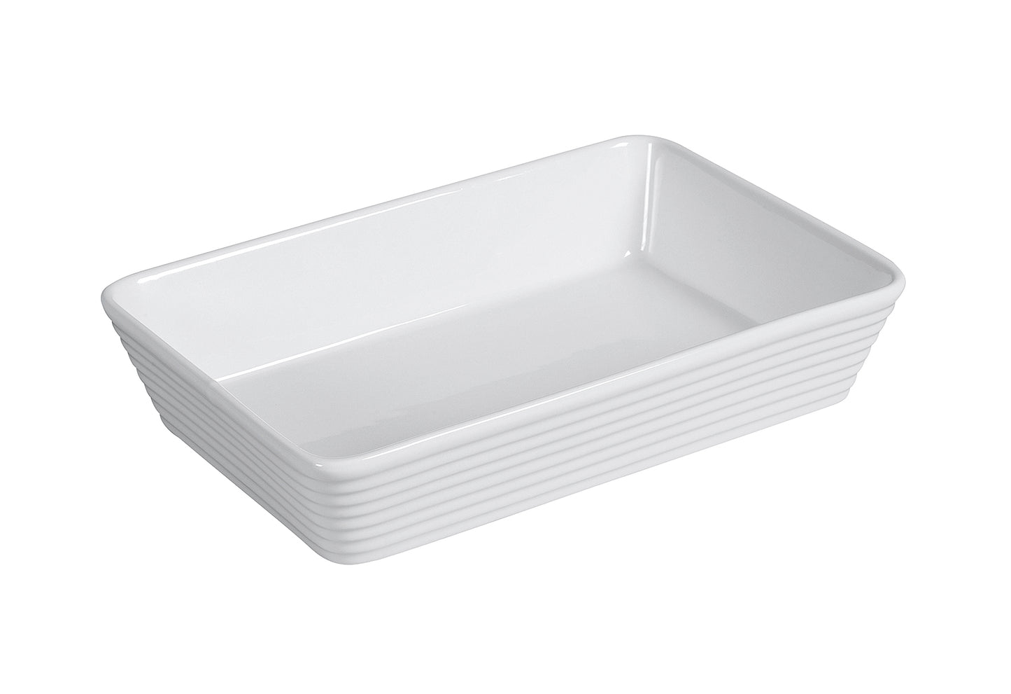 Auflaufform Burgund 30x21x6cm weiß - Ruder Home GmbH