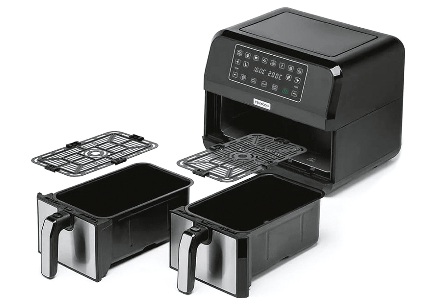 Heißluftfritteuse Dual Air Fryer HFM20 2x4l 1700W schwarz/ES