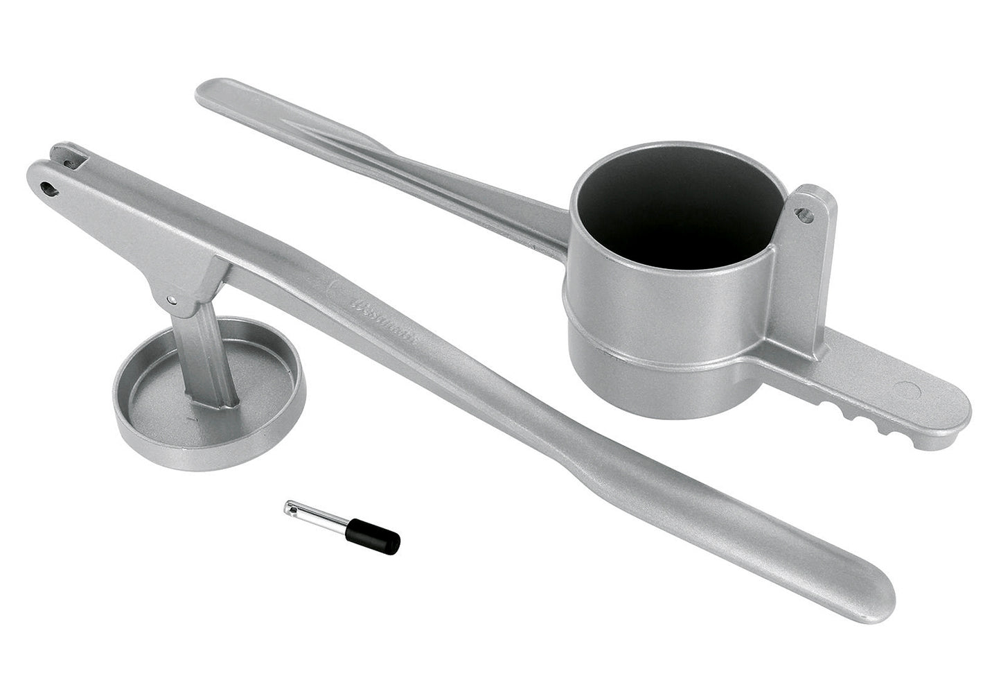 Spätzle-/Kartoffelpresse Spätzlepress rund 42cm silber