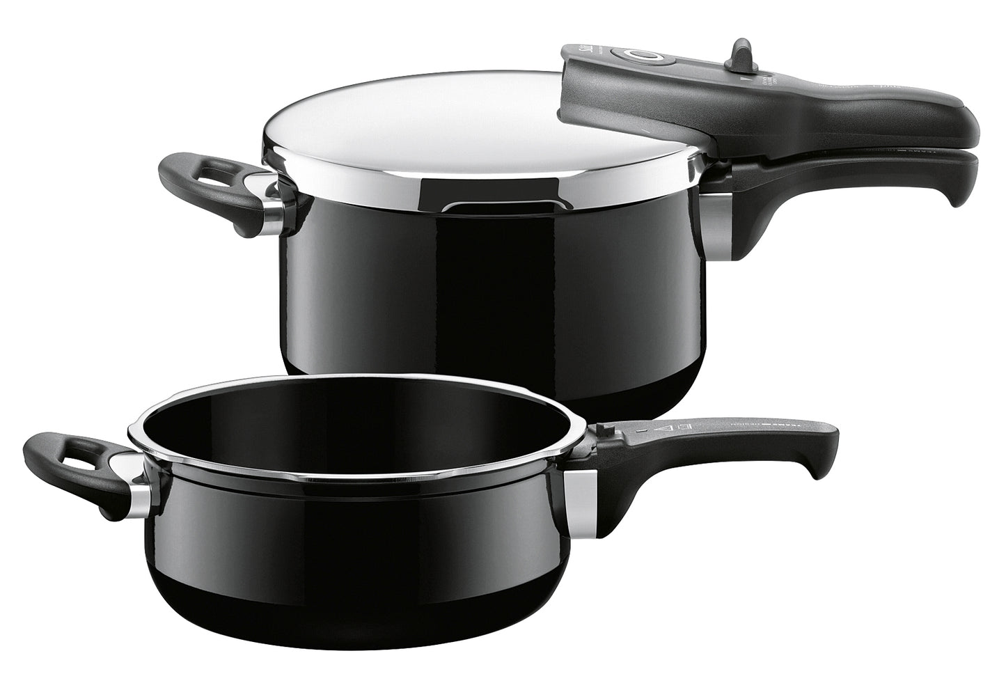Schnellkochtopf-Set Sicomatic t-plus Duo 4,5l+3l Silargan schwarz 2teilig - Ruder Home GmbH