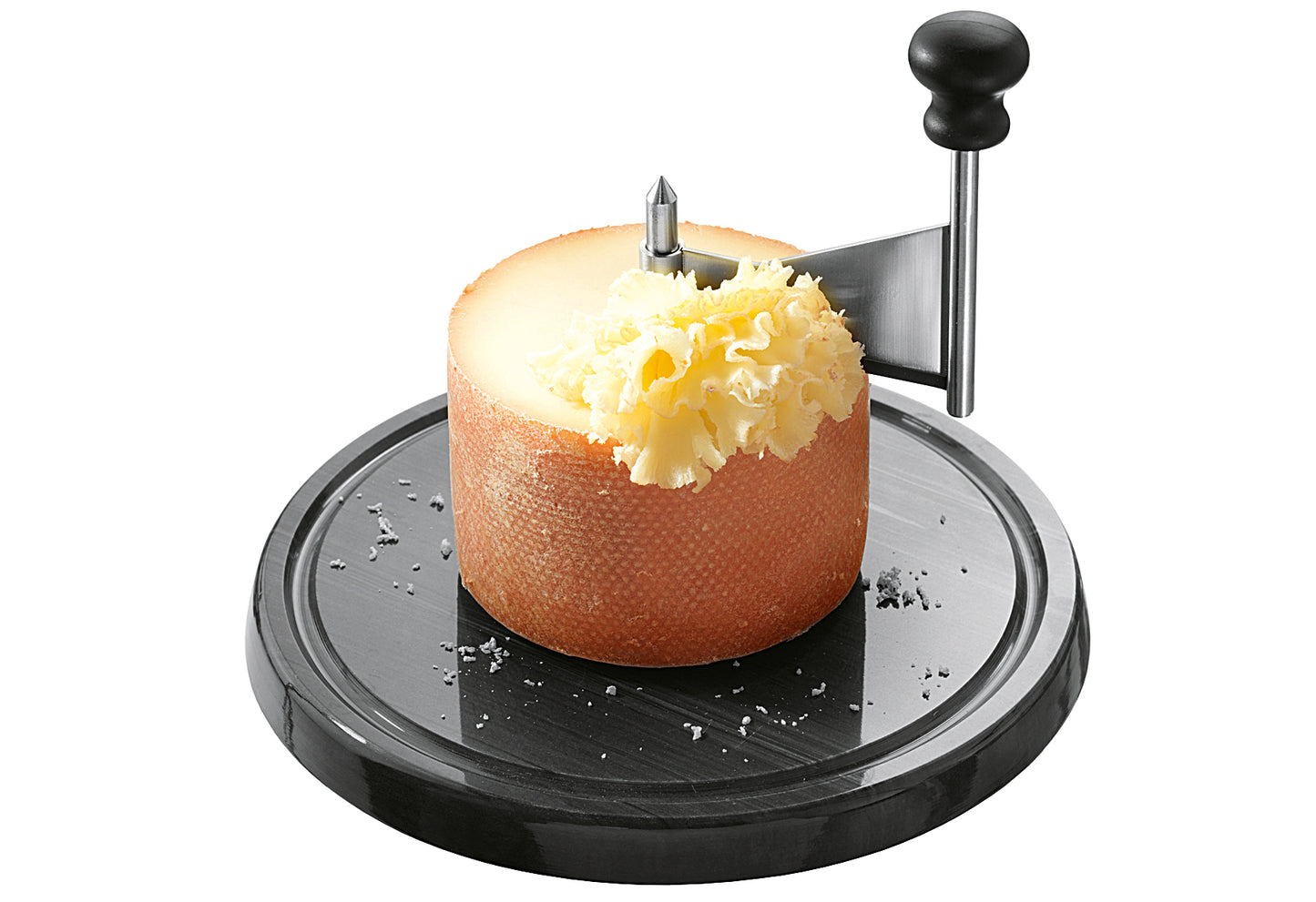 Käseschaber Marmor Edelstahl/Marmor inox/schwarz