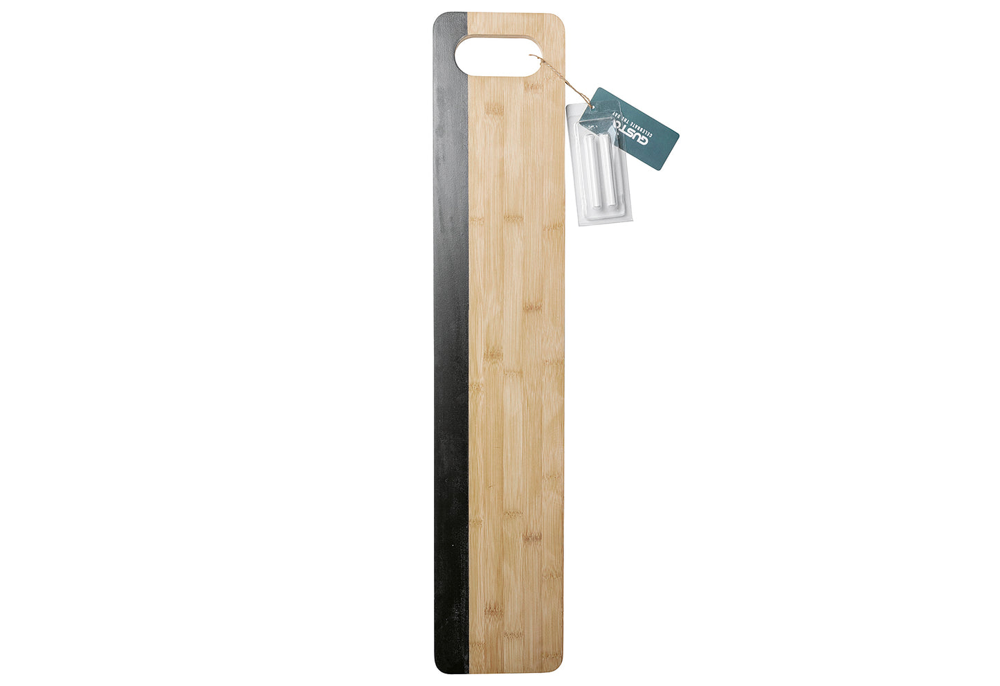 Servierbrett Bambus mit Kreide 75x15cm - Ruder Home GmbH
